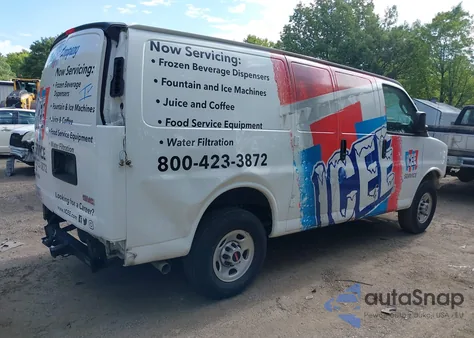 2022 GMC Savana Cargo Rwd 2500 Regular Wheelbase Work Van из США, поврежденный, VIN 1GTW7AF70N1221437